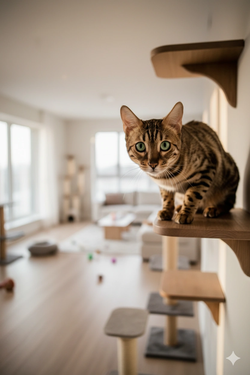 chat bengal en appartement