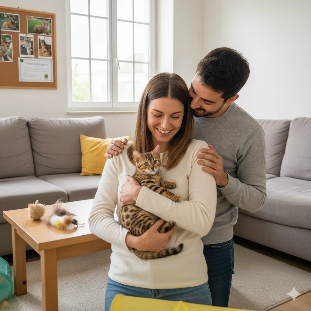 adoption d'un chat bengal dans un élevage