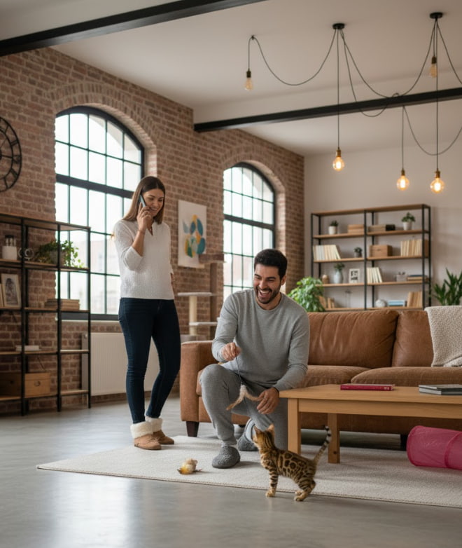 chaton adopté d'un élevage de bengal