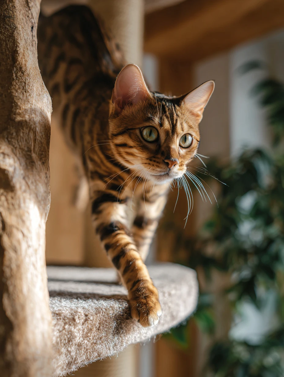 chat bengal verticalité en appartement