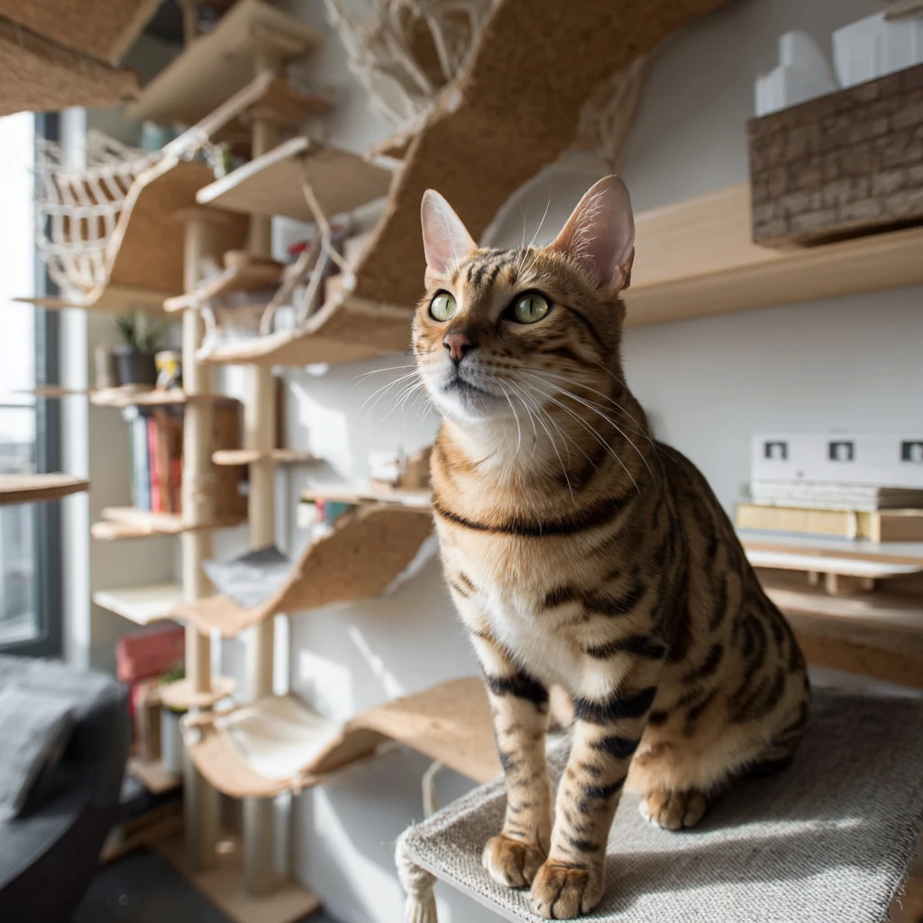 chat bengal aménagement pour l'appartement